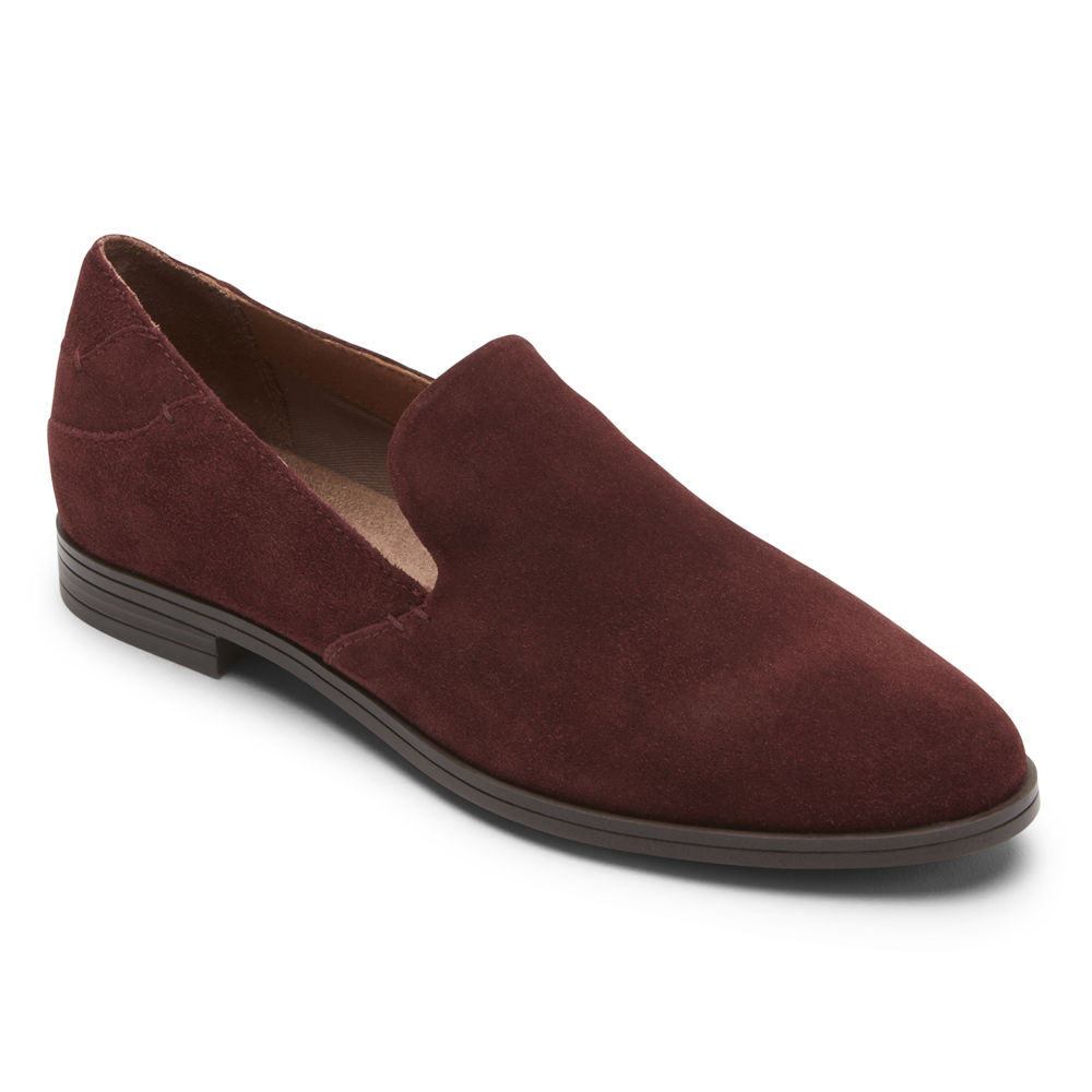 Rockport Singapore Womens Loafers - Perpetua Burgundy - VF8326471